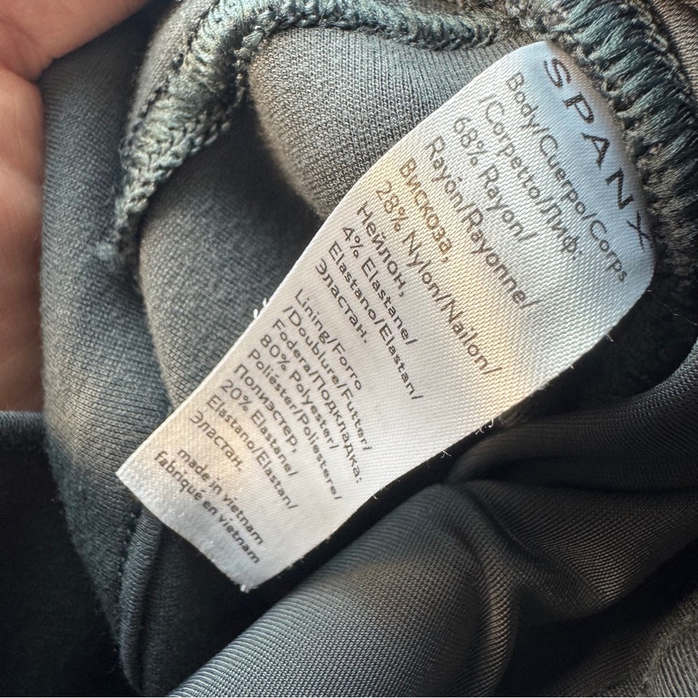 Spanx The Perfect Ankle‎ Pants 4 Pocket Style Charcoal Gray Size L - Picture 11 of 13